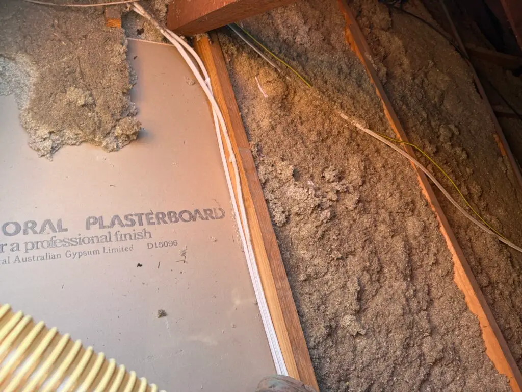 removal of blow in insulation