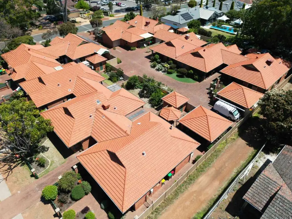 completed strata village after roof cleaning