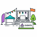 Events venue street sweeping and cleaning services